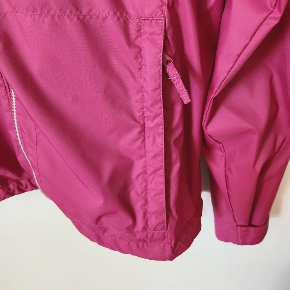 Columbia Rose Pink Full Zip Hooded Windbreaker XL - Picture 4 of 10